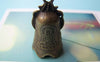 Accessories - 10 Pcs Of Antique Bronze Traditional Chinese Bell Pendants Charms 18x29mm A500