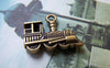 Accessories - 10 Pcs Of Antique Bronze Train Charms 14x22mm A5076