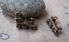 Accessories - 10 Pcs Of Antique Bronze Train Head Charms 17mm A935