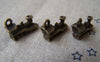 Accessories - 10 Pcs Of Antique Bronze Train Head Charms 17mm A935