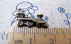 Accessories - 10 Pcs Of Antique Bronze Train Head Charms 17mm A935
