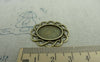Accessories - 10 Pcs Of Antique Bronze Twisted Edge Oval Base Settings Match 13x18mm Cabochon A5998