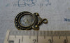 Accessories - 10 Pcs Of Antique Bronze Twisted Flower Round Base Settings Match 12mm Cabochon A5517