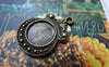 Accessories - 10 Pcs Of Antique Bronze Twisted Flower Round Base Settings Match 12mm Cabochon A5517