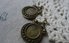 Accessories - 10 Pcs Of Antique Bronze Twisted Flower Round Base Settings Match 12mm Cabochon A5517