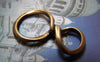 Accessories - 10 Pcs Of Antique Bronze Twisted Ring Charms 16x31mm A2468