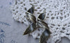 Accessories - 10 Pcs Of Antique Bronze Twisted Tree Leaf Charms Pendants 14x44mm A7666