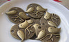 Accessories - 10 Pcs Of Antique Bronze Two Birds On Tree Oval Charms 25x29mm A245