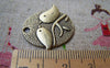 Accessories - 10 Pcs Of Antique Bronze Two Birds On Tree Oval Charms 25x29mm A245
