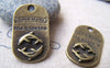 Accessories - 10 Pcs Of Antique Bronze Two Dolphin Pendant Charms 20x33mm A499
