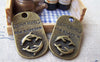 Accessories - 10 Pcs Of Antique Bronze Two Dolphin Pendant Charms 20x33mm A499