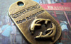 Accessories - 10 Pcs Of Antique Bronze Two Dolphin Pendant Charms 20x33mm A499