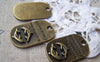 Accessories - 10 Pcs Of Antique Bronze Two Dolphin Pendant Charms 20x33mm A499