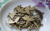 Accessories - 10 Pcs Of Antique Bronze Umbrella Chandelier Pendants Charms 25x25mm A1417