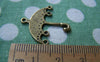 Accessories - 10 Pcs Of Antique Bronze Umbrella Chandelier Pendants Charms 25x25mm A1417