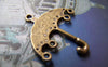 Accessories - 10 Pcs Of Antique Bronze Umbrella Chandelier Pendants Charms 25x25mm A1417