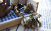 Accessories - 10 Pcs Of Antique Bronze Unfolded Umbrella Charms 13x19mm A1427