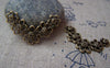 Accessories - 10 Pcs Of Antique Bronze V Shaped Five Flower Connectors Charms 20x33mm A355