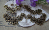 Accessories - 10 Pcs Of Antique Bronze V Shaped Five Flower Connectors Charms 20x33mm A355