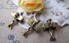 Accessories - 10 Pcs Of Antique Bronze Vintage Biplane Aircraft Charms 10x19mm A930