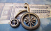 Accessories - 10 Pcs Of Antique Bronze Vintage Style Bicycle Pendants Charms 26x27mm A5052
