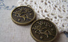 Accessories - 10 Pcs Of Antique Bronze Virgo The Virgin Round Base Setting Charms Match 25mm Cameo A3726