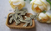Accessories - 10 Pcs Of Antique Bronze Walking Dog Charms Double Sided 17x28mm A1213
