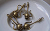 Accessories - 10 Pcs Of Antique Bronze Wine Pot Charms Pendants 13x28mm A4971