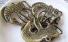 Accessories - 10 Pcs Of Antique Bronze Zebra Horse Charms 30x37mm A4273