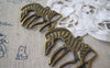 Accessories - 10 Pcs Of Antique Bronze Zebra Horse Charms 30x37mm A4273