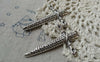 Accessories - 10 Pcs Of Antique Cross Pendants Charms Size 33x52mm A6568