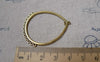 Accessories - 10 Pcs Of Antique Gold Chandelier Earring Drops Pendants Charms 36x46mm A7103