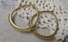 Accessories - 10 Pcs Of Antique Gold Chandelier Earring Drops Pendants Charms 36x46mm A7103