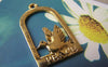 Accessories - 10 Pcs Of Antique Gold Filigree Peace Dove Bird Charms 20x35mm A2757