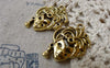 Accessories - 10 Pcs Of Antique Gold Halloween Lady Mask Pendants Charms 20x30mm A6051