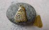 Accessories - 10 Pcs Of Antique Gold Kitten Cat Charms 14x20mm A6825