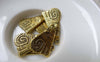 Accessories - 10 Pcs Of Antique Gold Kitten Cat Charms 14x20mm A6825