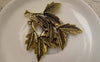 Accessories - 10 Pcs Of Antique Gold Three Leaf Branch Charms 27x35mm A7392