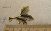 Accessories - 10 Pcs Of Antique Gold Three Leaf Branch Charms 27x35mm A7392