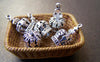 Accessories - 10 Pcs Of Antique Silver 3D Crown Charms 8x17mm A765