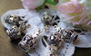 Accessories - 10 Pcs Of Antique Silver 3D Crown Charms 8x17mm A765