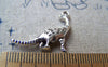 Accessories - 10 Pcs Of Antique Silver 3D Dinosaur Charms 22mm A1157