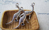 Accessories - 10 Pcs Of Antique Silver 3D Dinosaur Charms 22mm A1157