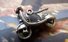 Accessories - 10 Pcs Of Antique Silver 3D Motorcycle Motor Scooter Charms 22mm A5782