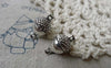 Accessories - 10 Pcs Of Antique Silver 3D Pineal Pinecones Connectors Charms 10x17mm A6625