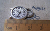 Accessories - 10 Pcs Of Antique Silver Alarming Clock Charms 16x24mm A1322