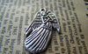Accessories - 10 Pcs Of Antique Silver Angel Charms 18x29mm A1523