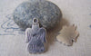 Accessories - 10 Pcs Of Antique Silver Angel Hope Charms 16x26mm A1316