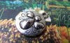 Accessories - 10 Pcs Of Antique Silver Angel Round Charms 18x21mm A4966
