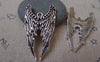 Accessories - 10 Pcs Of Antique Silver Angel Wings Charms Pendants 39mm A7459